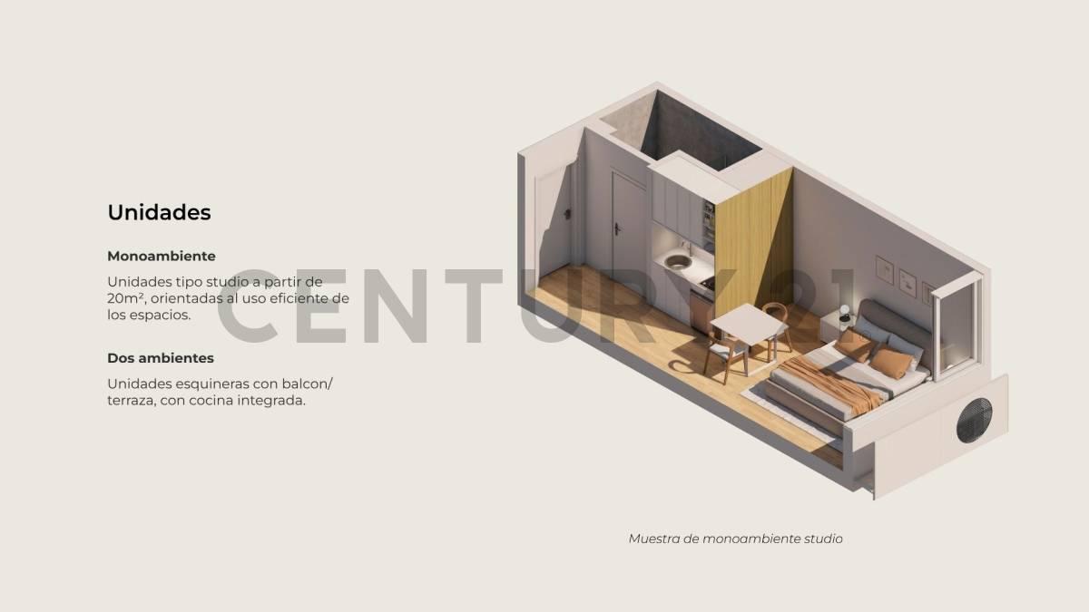 Venta monoambiente en Palermo a estrenar PISO 7 — foto 1