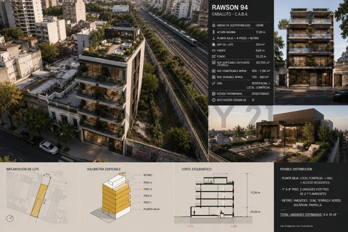 TERRENO PARA DESARROLLO INMOBILIARIO | RAWSON 94 | ALMAGRO — foto 1