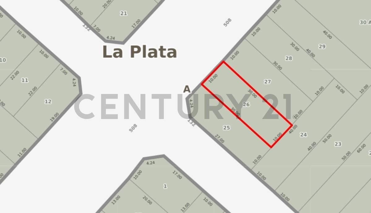 Lote escriturado a la VENTA sobre la esquina 508 y 132 / 300 m2 — foto 1