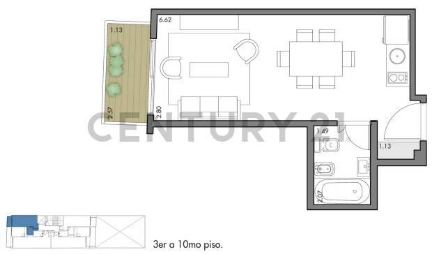 VENTA DEPARTAMENTO MONOAMBIENTE EN OBRA EN VILLA CRESPO - FINANCIACIÓN — foto 1