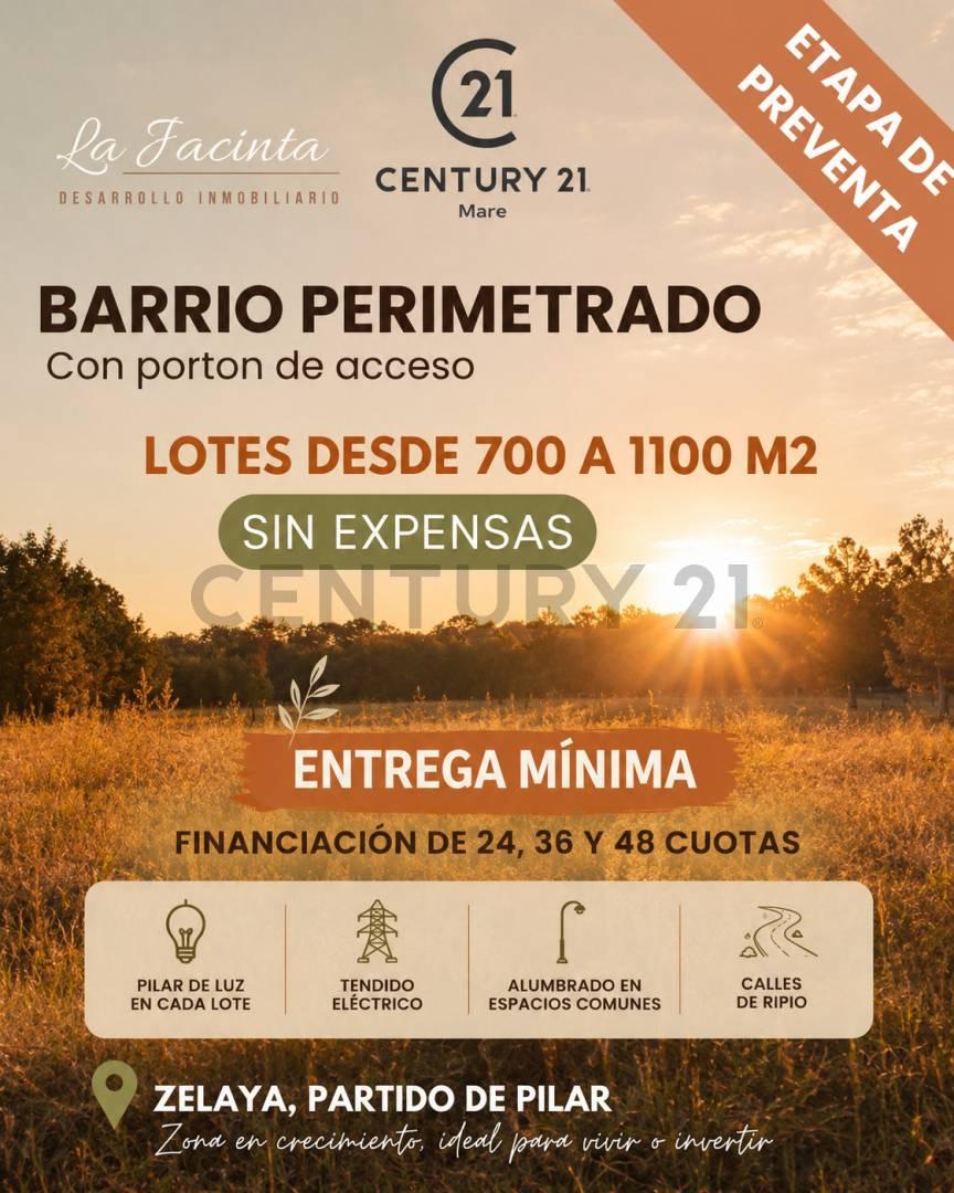 Lote en Venta- Barrio con porton- La Jacinta- en Zelaya, Pilar — foto 1