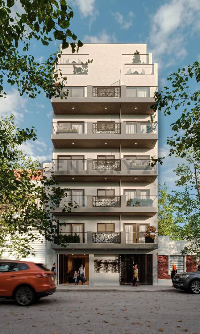 Venta departamento en desarrollo 2 ambientes en Villa del Parque, con balcón y piscina — foto 1