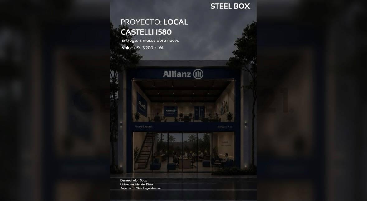 LOCAL COMERCIAL A ESTRENAR EN VENTA CASTELLI 1500 — foto 1