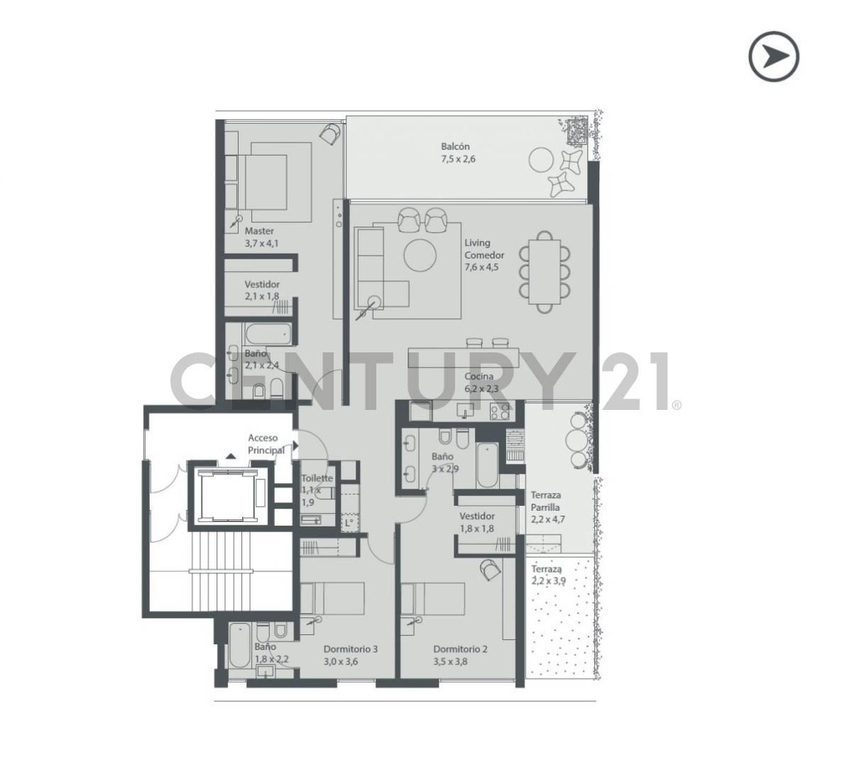 OCEANA Nordelta unidad de 4 ambientes con balcón en venta — foto 1