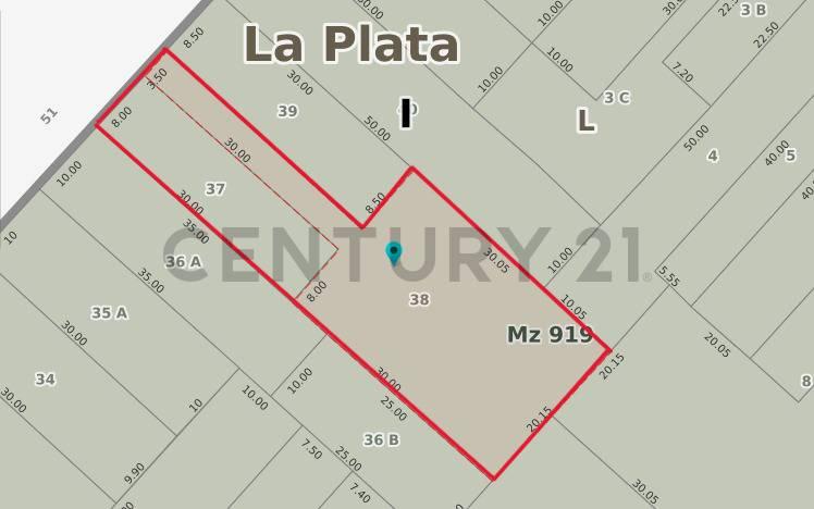 VENTA 2 LOTES JUNTOS, LA PLATA - AV 51 18 Y 19 APTO DESARROLLO. — foto 1