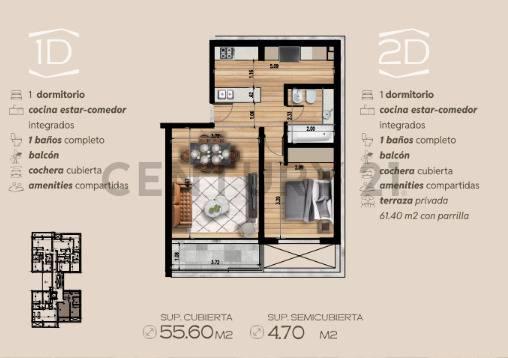 VENTA, Departamento de 1 dormitorio de Pozo, CITY BELL — foto 1