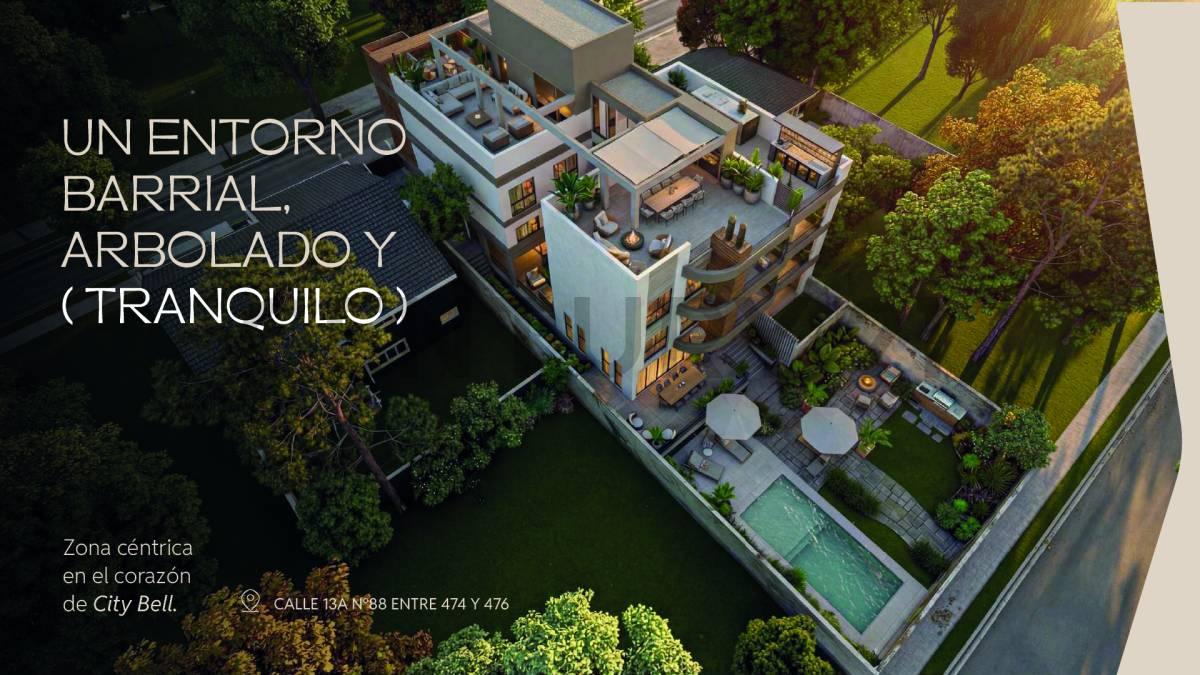 VENTA, Departamento de 2 dormitorios con cochera y terraza privada de Pozo, CITY BELL — foto 1