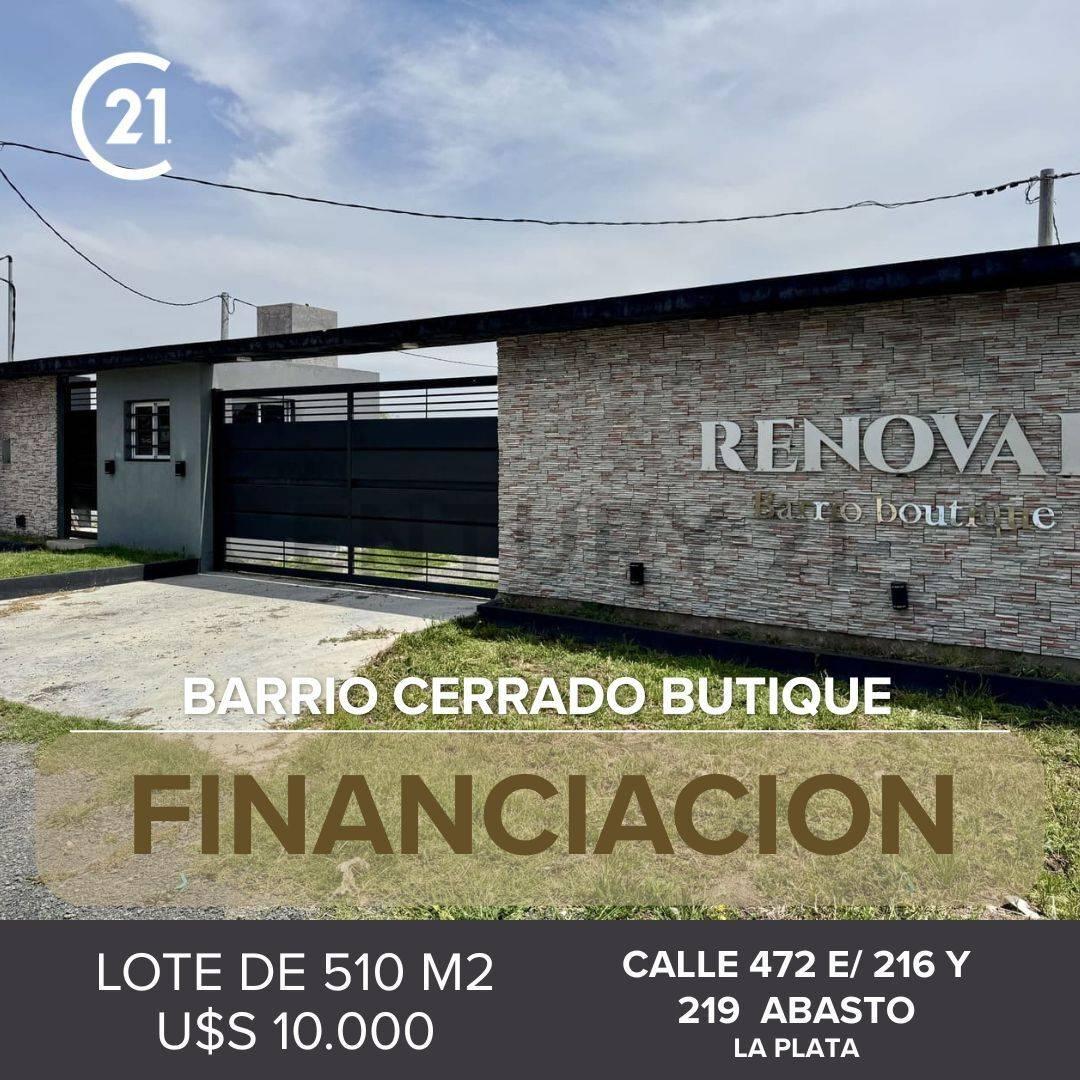 LOTE EN VENTA EN LA PLATA, RENOVAR BARRIO BOUTIQUE — foto 1