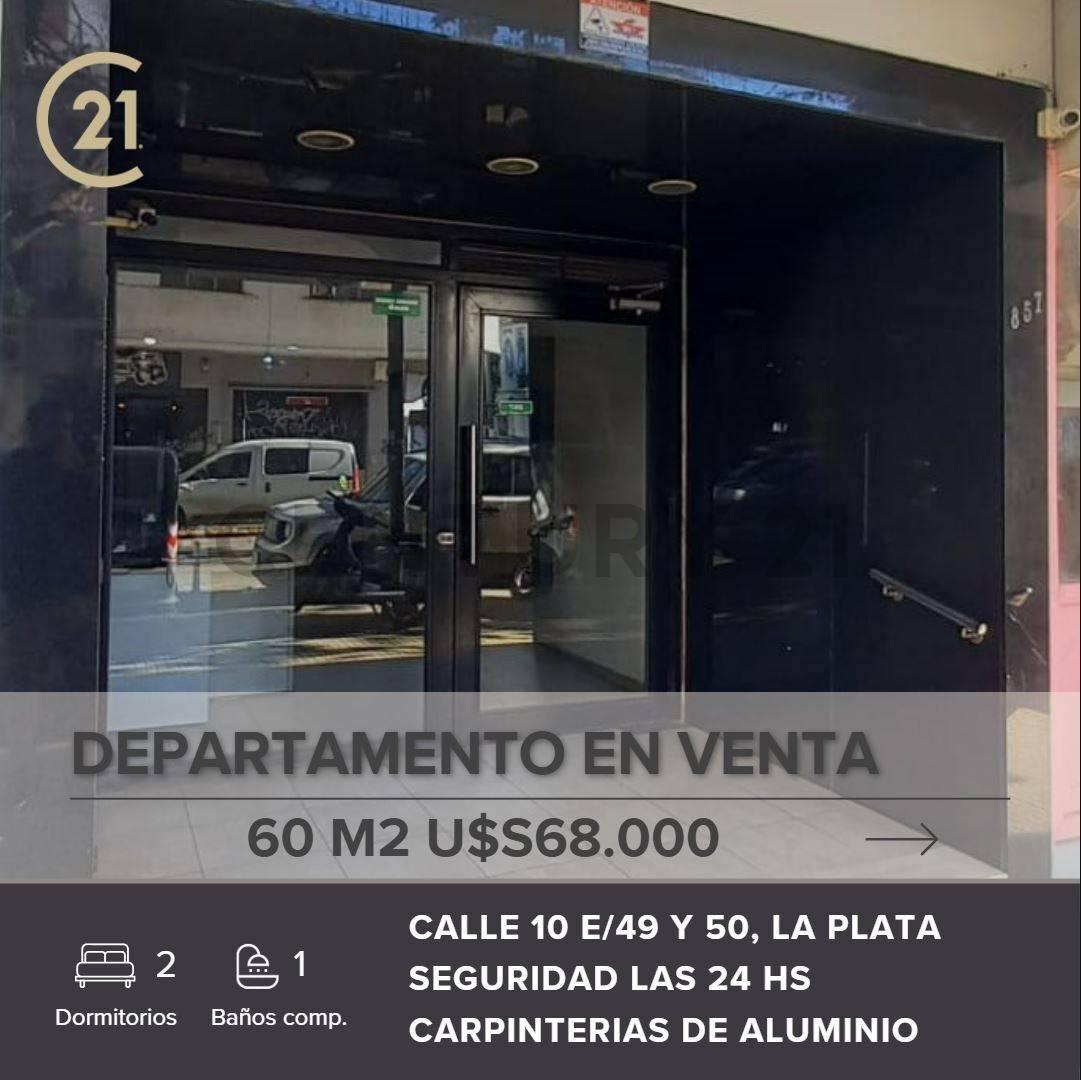 Departamento en venta, dos dormitorios, La Plata, centro — foto 1