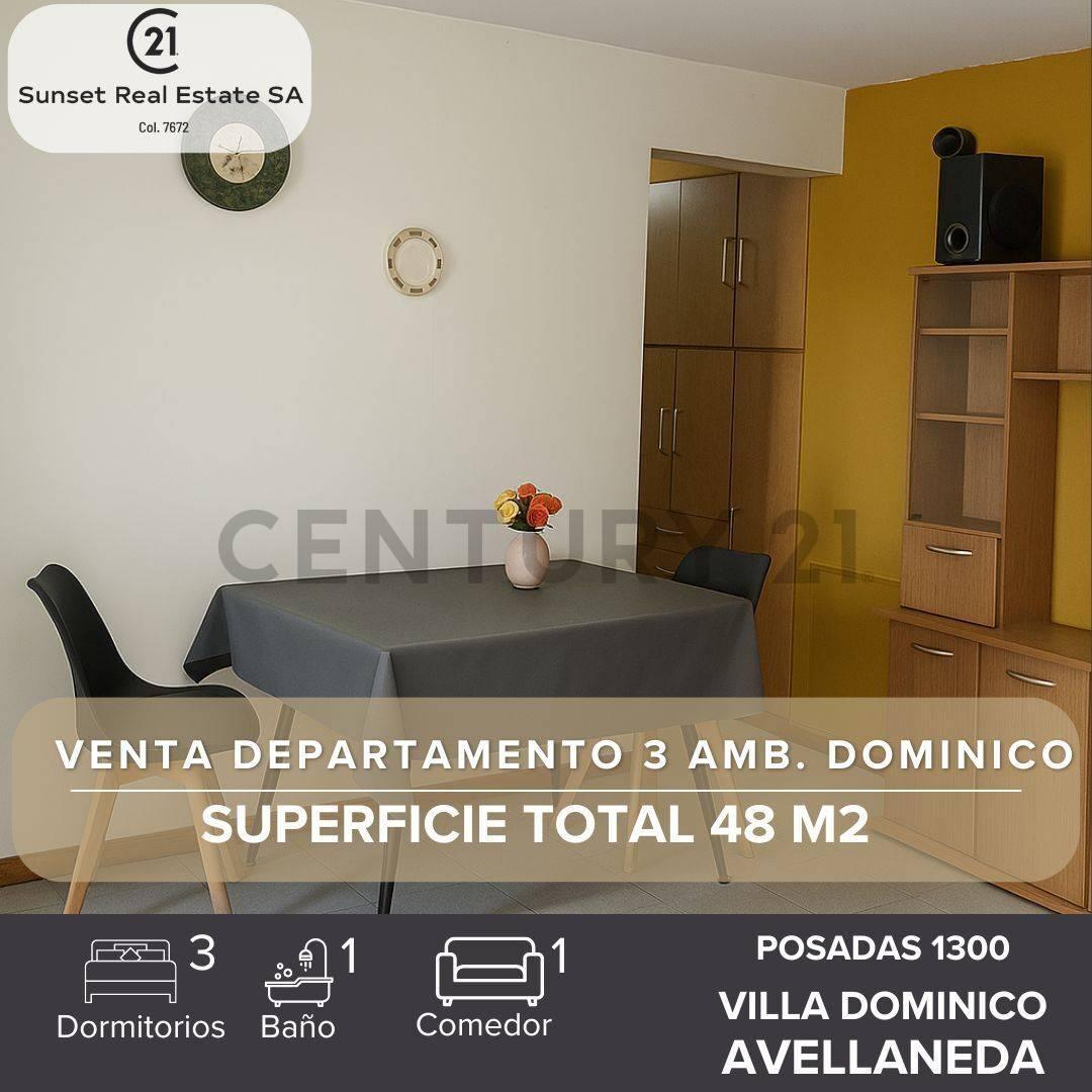 VENTA DEPARTAMENTO 3 AMBIENTES V. DOMINICO — foto 1