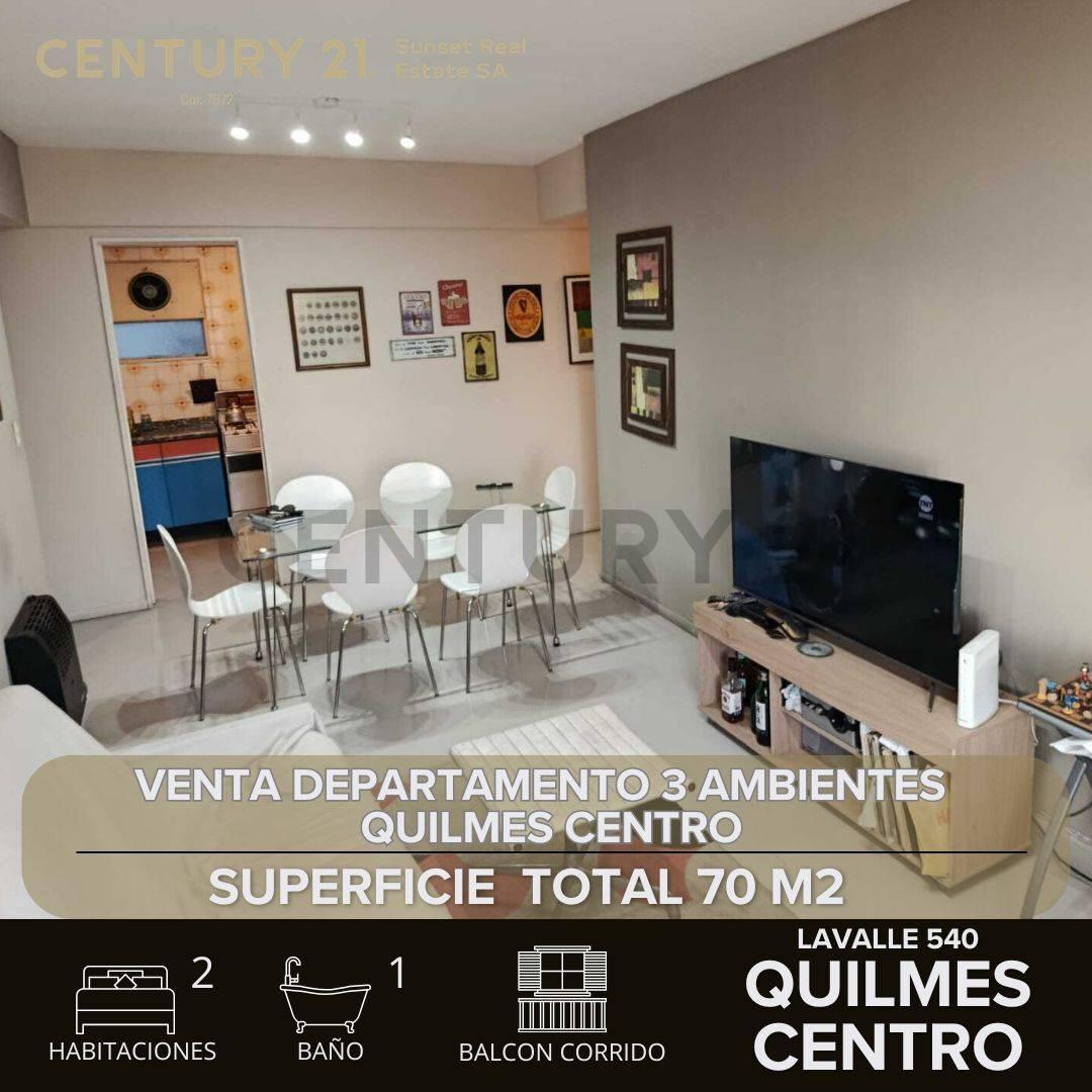 VENTA DEPARTAMENTO 3 AMBIENTES EN QUILMES CENTRO — foto 1