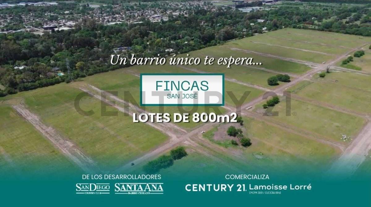 VENTA Lotes 800m Barrio Cerrado Fincas San Jose - Francisco Alvarez. Moreno — foto 1