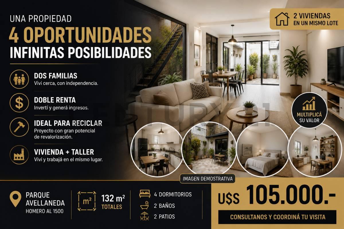 ¡OPORTUNIDAD ÚNICA EN PARQUE AVELLANEDA! DOS PHs EN BLOCK / MULTINIVEL — foto 1