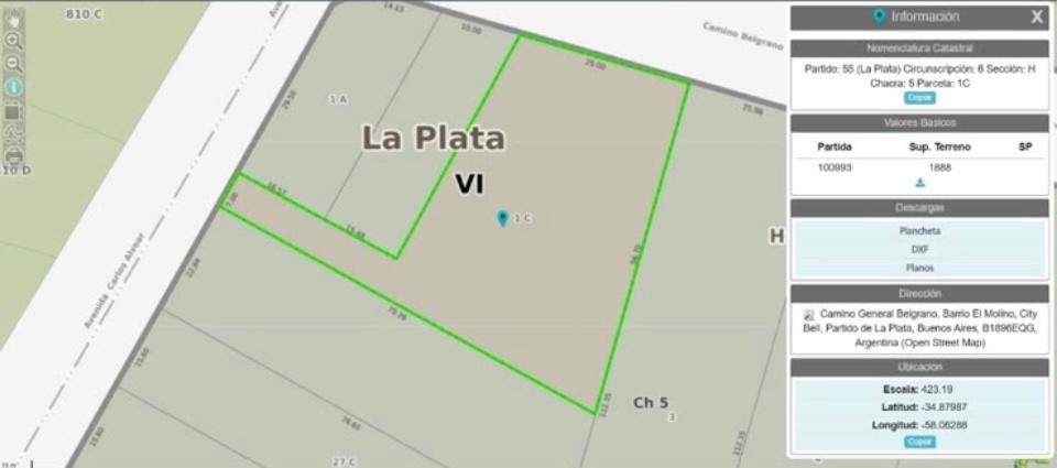 exclusivo lote sobre camino gral belgrano esquina 462 , 50 x 70 , 3 lotes . — foto 1