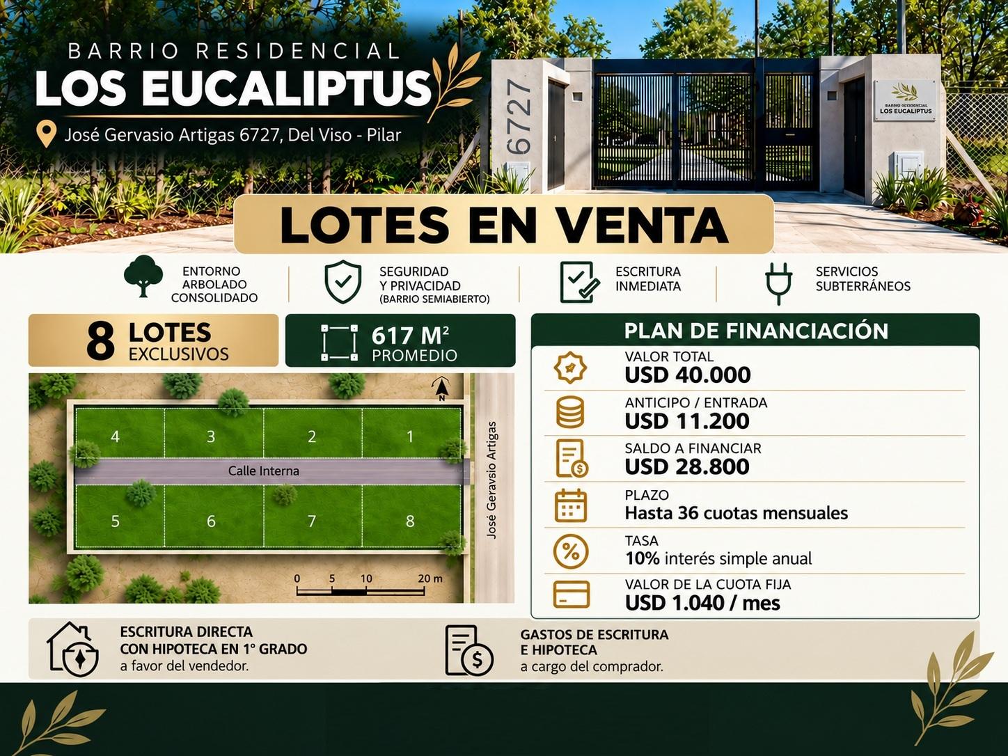 VENTA DE LOTES CON ESCRITURA INMEDIATA — foto 1