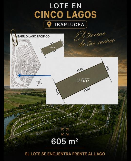 VENTA LOTE CINCO LAGOS - IBARLUCEA — foto 1