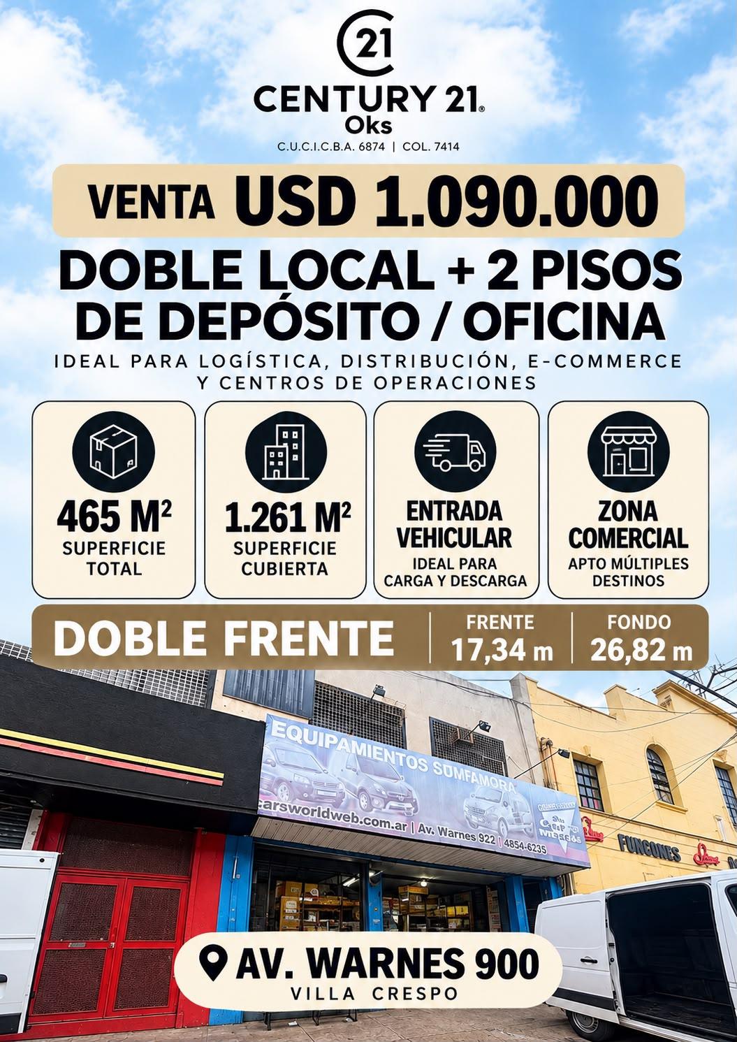 Venta Local, depósito, oficina Villa Crespo — foto 1